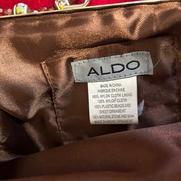 🍓VTG Y2K BOHO BROWN BEADED CLUTCH - Picture 3 of 5